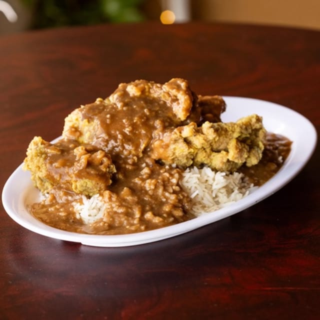 Smothered Chicken Thighs.