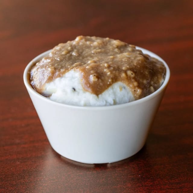 Mash-Potatoes with Gravy.