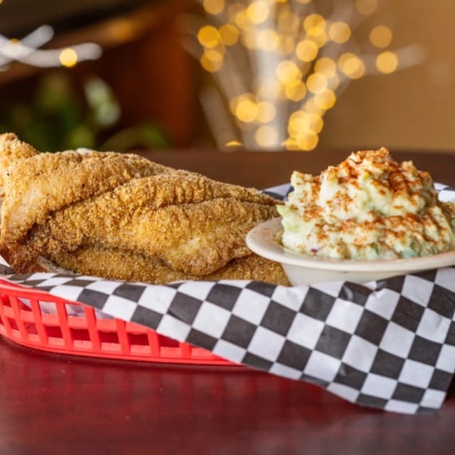 Cornmeal Crusted Catfish.