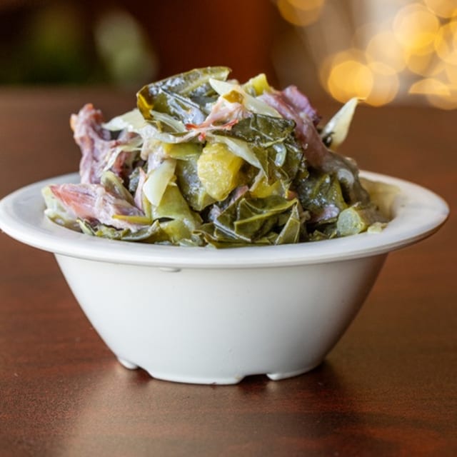 Collard Green and Cabbage with Turkey.