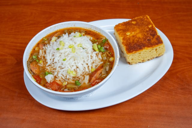 Gumbo & Cornbread.