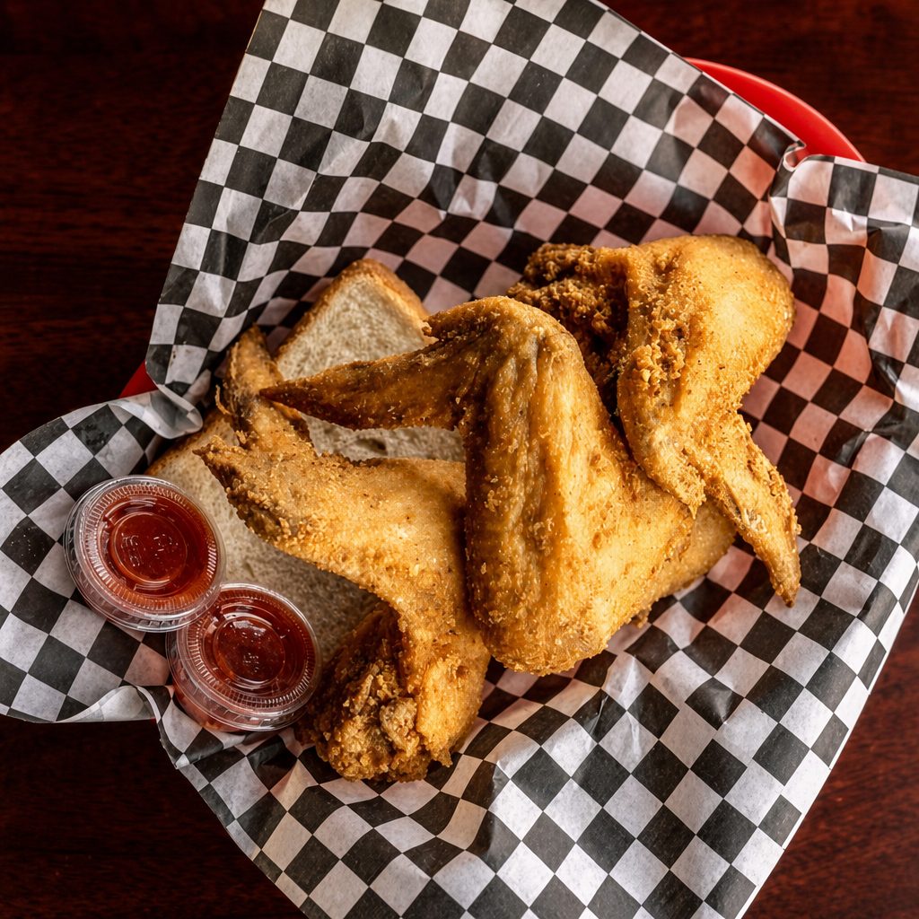 Fried Whole Wings.